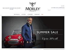 Tablet Screenshot of morleymenswear.com